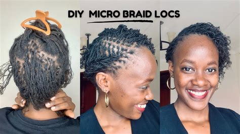 DIY Micro Locs Braid Method Micro Braid Locs YouTube