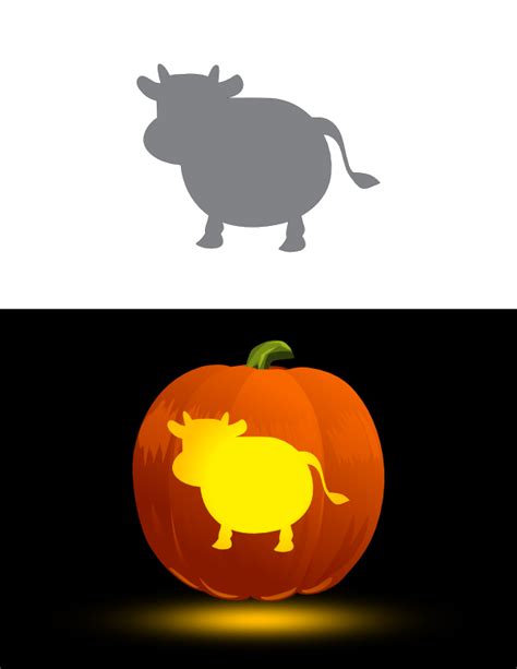 Printable Cow Pumpkin Stencil - prntbl.concejomunicipaldechinu.gov.co