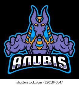 Anubis Gaming Esport Mascot Logo Stock Vector Royalty Free 2201843847