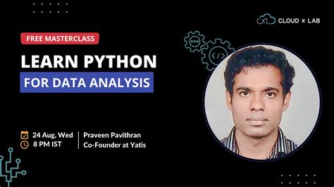 Masterclass Learn Python For Data Analysis Cloudxlab