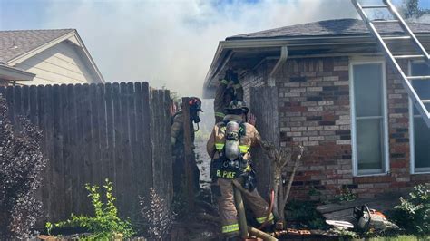 Fire Crews Battle House Fire In Northwest Oklahoma City