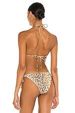 Zimmermann Separates Sculpt Mini Tri Bikini Top In Leopard REVOLVE