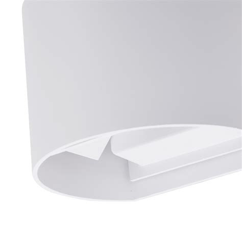 Applique murale d extérieur LED Lindby Nivar ronde blanche métal