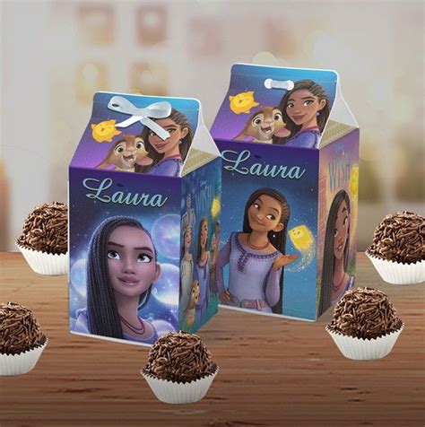 Lembrancinha Caixa Milk Wish Filme Disney Asha Em Disney