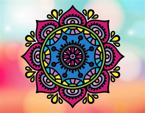 Dibujo de Mandala para relajarse pintado por en Dibujos net el día 11