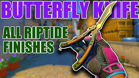 BUTTERFLY KNIFE ALL RIPTIDE DREAMS NIGHTMARES CASE SKINS CS GO