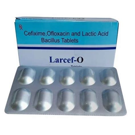 Cefixime Ofloxacin Lactic Acid Bacillus Tablets Mg At Rs Box