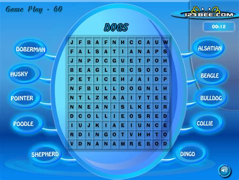 Word Search Game Play 60 Play Online On Flash Museum 🕹️