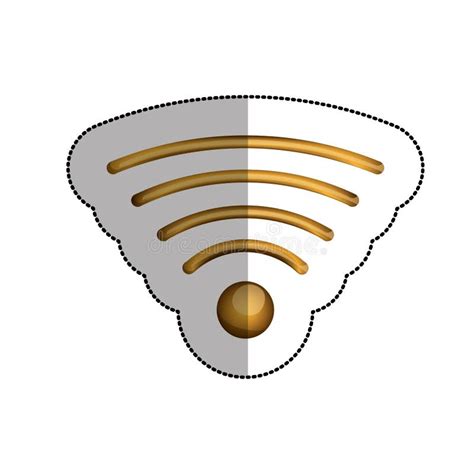 Sinal De Onda Wifi Sinal Do ícone Sem Fio Símbolo Isolado De Vetor