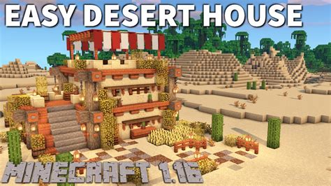 Desert House In Minecraft 1 16 Perfect Easy Desert House Tutorial