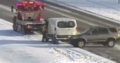 Traffic Camera Shows Tow Truck Driver Hit By Vehicles On Icy Minnesota Freeway Bring Me The News