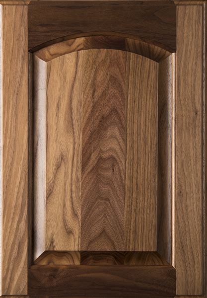 Eyebrow Arch Walnut Raised Panel Cabinet Door Conover Nc