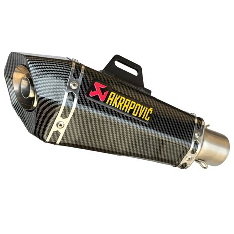 Ponteira Escapamento Esportivo Akrapovic Wtp Fibra Carbon Shopee Brasil