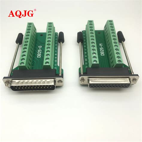 1pcs Db25 25pin 2 Row Male Connector To Terminal Adapter D Sub Rs232 To Rs485 Converter 25 Pin