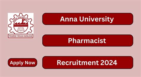 Anna University Recruitment 2024 Pharmacist Posts Apply Now