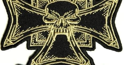 Dilligaf Skull Patch 35x4 Inch Small Embroidered Biker Patch Iron On Or Sew By Ivamis