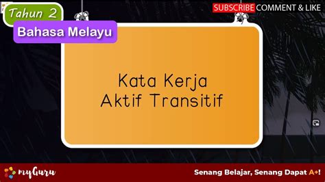 Latihan Kata Kerja Transitif Tahun Latihan Kata Kerja Transitif