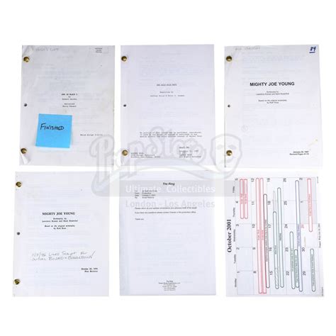 Five Film Scripts with Annotations and Associated Ephemera | VARIOUS ...