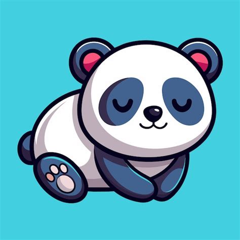 Premium Vector Cute Panda Sleeping Cartoon Vector Icon Illustration