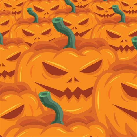 Calabaza aterradora truco o trato de halloween ilustración vectorial