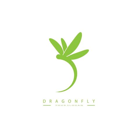 Premium Vector Dragonfly Logo Vector Icon Illustration Design Template