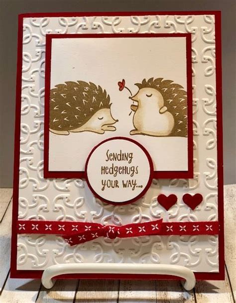 Hedgehugs Stamping With Tamie Valentines Cards Handmade Cards