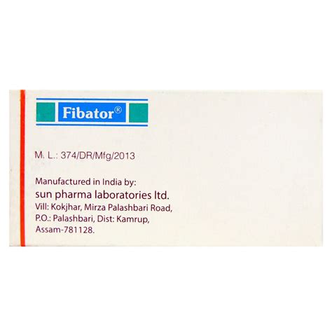 Fibator Tablet 10 S Price Uses Side Effects Composition Apollo