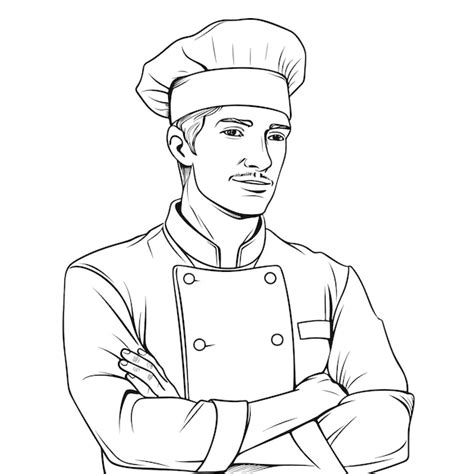 Premium Vector Vector Illustration Of A Chef Cook Or Baker With Arms