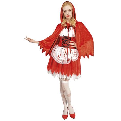 D Guisement Petit Chaperon Rouge Sanglant Femme Halloween Tralala