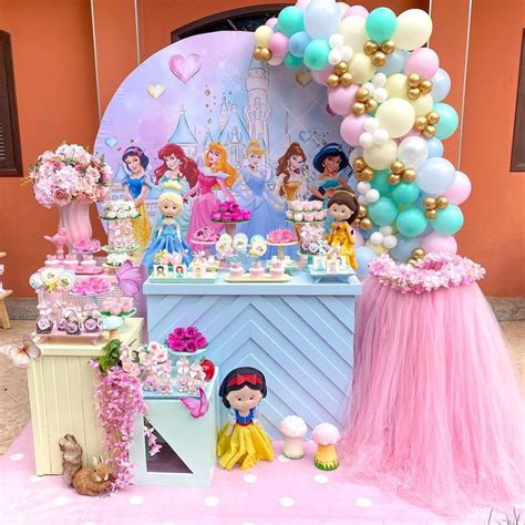 Festa Princesas Disney Ideias de Decoração Dicas e Vídeos de Passo a