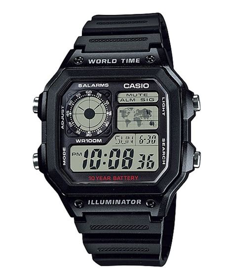 Ae Wh A Illuminator All Black Digital Watch Casio