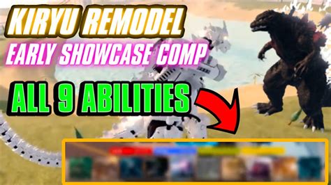 Kiryu Remodel Early Showcase All Abilities Kaiju Universe