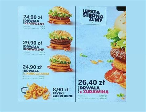 Burger Drwala Wraca Ju W Rod Poznali My Ceny Kanapek Z Mcdonalds