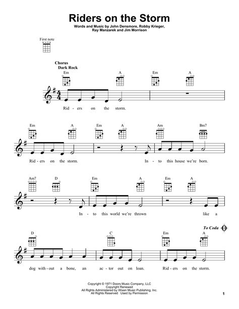 Riders On The Storm Guitar Chords