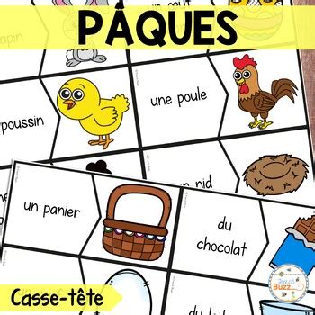 P Ques Puzzles French Easter By French Buzz Tpt