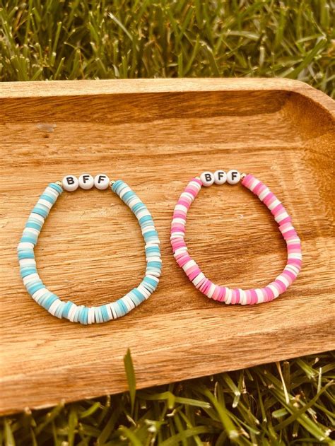 BFF Bracelets Preppy Bracelets Heishi Beaded Bracelets Handmade