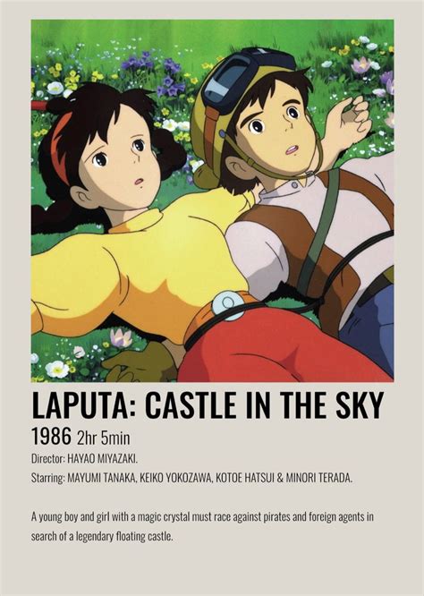 Film Polaroid For Laputa Castle In The Sky Studio Ghibli Poster