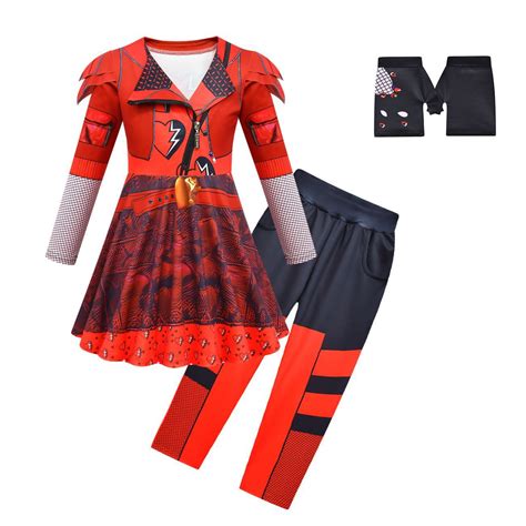 Tplvbz Red Costume From Descendants 4 For Kids Descendants Costume