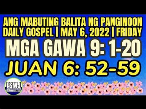 ANG PAGTAWAG KAY SAULO ANG MABUTING BALITA NG PANGINOON ANG SALITA