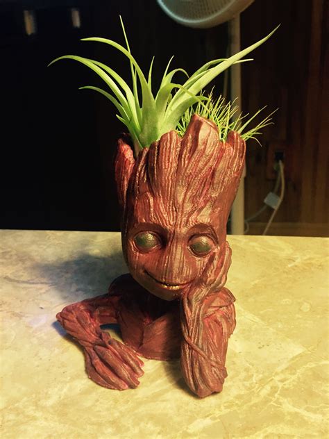 3d Printed Baby Groot Planter Stampa 3d Stampanti 3d Idee Fai Da Te