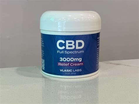 Vlasic Labs 3oz Cbd Full Spectrum Relief Cream 3000mg Empire Cannabis Clubs Dispensary