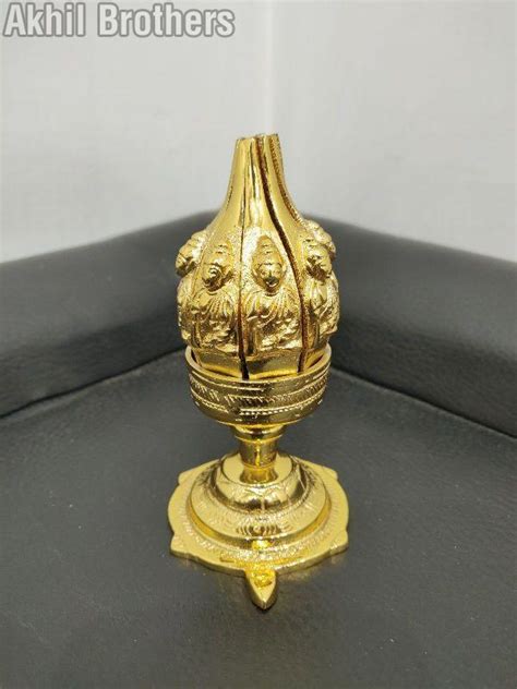 4 5 Inch Brass Lotus Diya Size 4 5 At Best Price In Aligarh Akhil Brothers