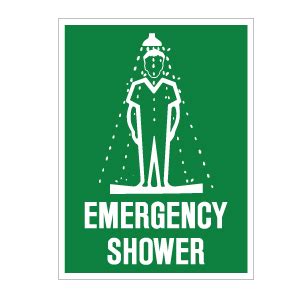 Emergency Shower Sign - Banner House