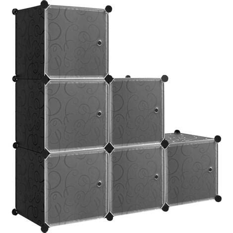 WOLTU Armario Modular De 6 Cubos Organizador Modular Estanteria De