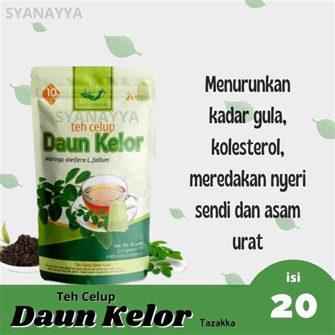 Jual Teh Celup Daun Kelor Teh Daun Kelor Organik 20 Kantong Tea Premium