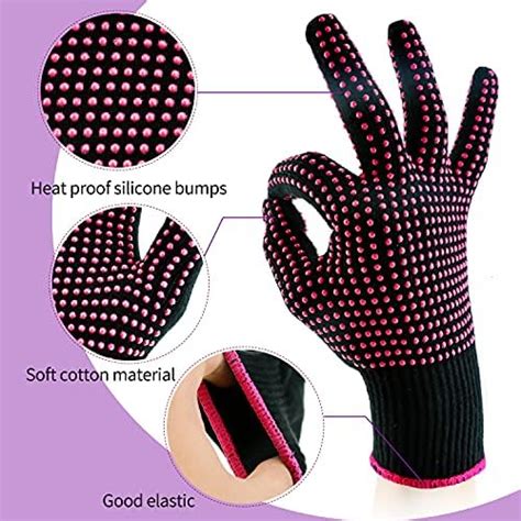 Heat Gloves For Hair Styling Heat Resistant Gloves For Hair Styling Curling Iron Glove Heat