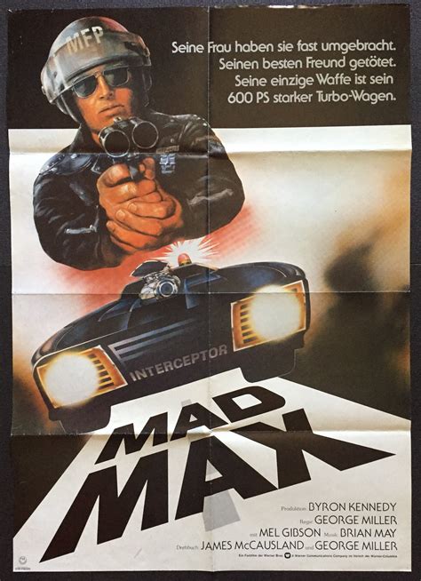 Mad Max Original Poster Germany 1979 Etsy