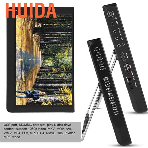 Huida LEADSTAR 1080P Portable Mini 12 Inch 16 9 LED Handheld DVB T T2