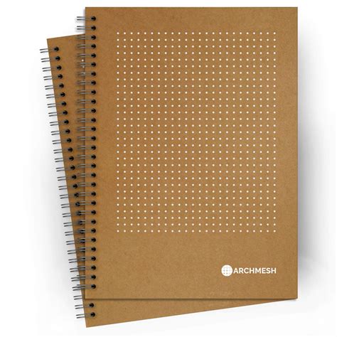 Archmesh Dot Grid Notebook A Size X Inches Dotted Pattern