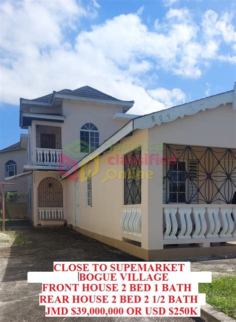 For Sale BOGUE VILLAGE 4 BEDROOM 3 5 BATH JMD 39 MILLION Montego Bay